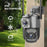 WiFi APP Dual-Lens Security Camera 2MP+2MP Outdoor Waterproof Full Color Night Vision IP66 Weatherproof Safety Camera - EU Plug - 3