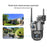 WiFi APP Dual-Lens Security Camera 2MP+2MP Outdoor Waterproof Full Color Night Vision IP66 Weatherproof Safety Camera - EU Plug - 5