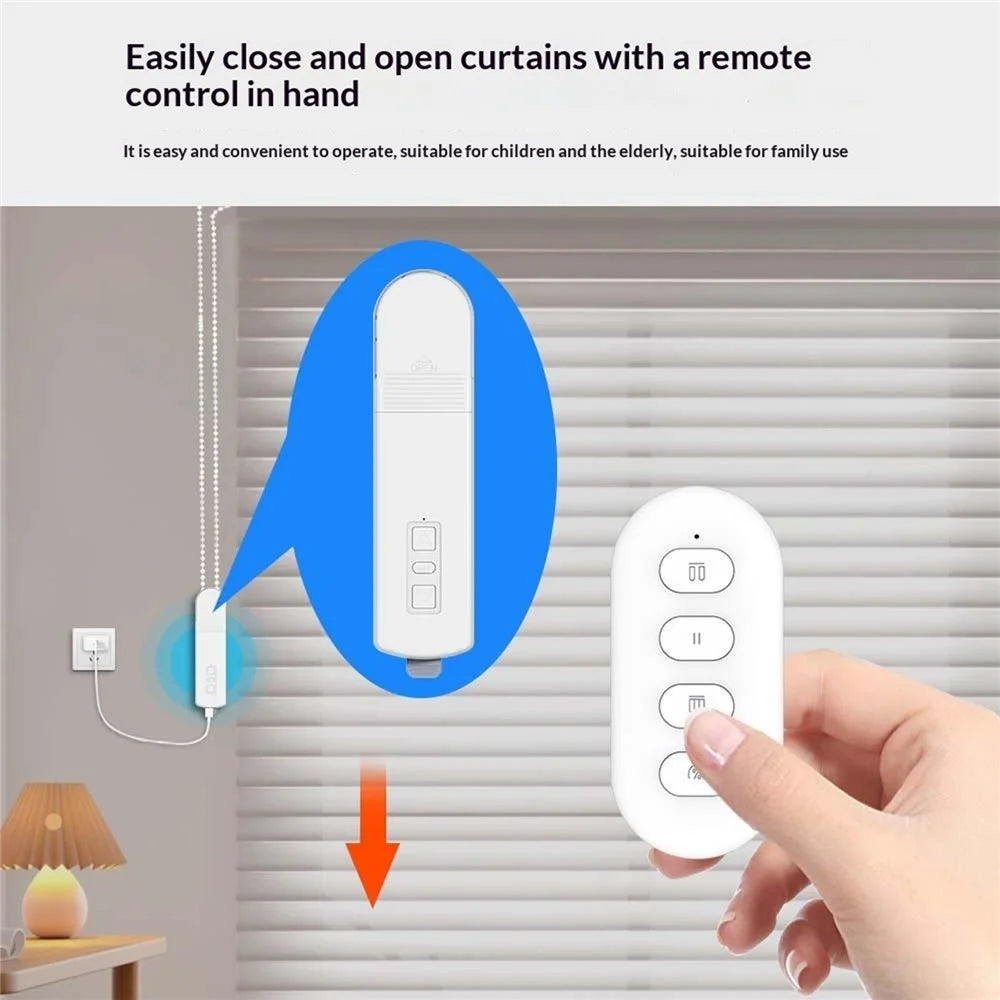 MB60L-ZG-ZT-TY Tuya WiFi Smart Curtain Motor Electric Roller Blinds Motor Voice Control Electric Curtain Controller - EU Plug - 6