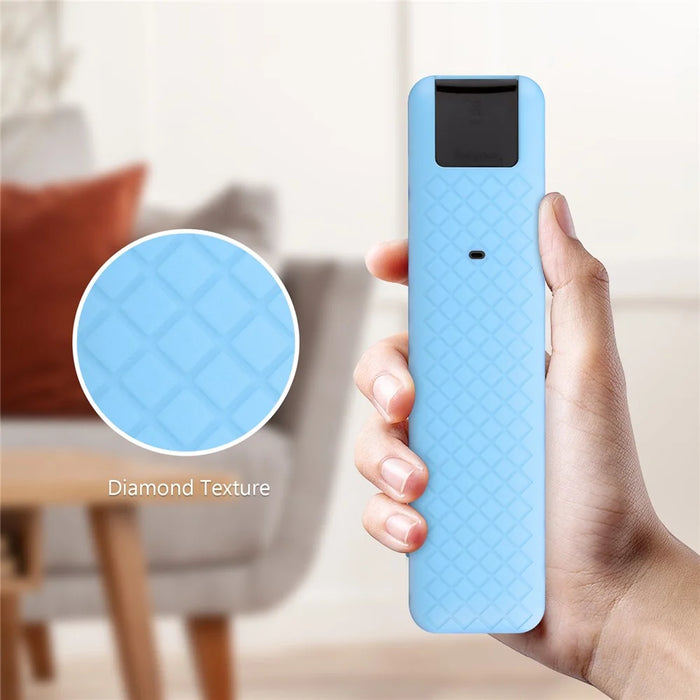 For LG MR25GA TV Remote Control Silicone Case Diamond Texture Shockproof Anti-slip Protective Cover - White - 7