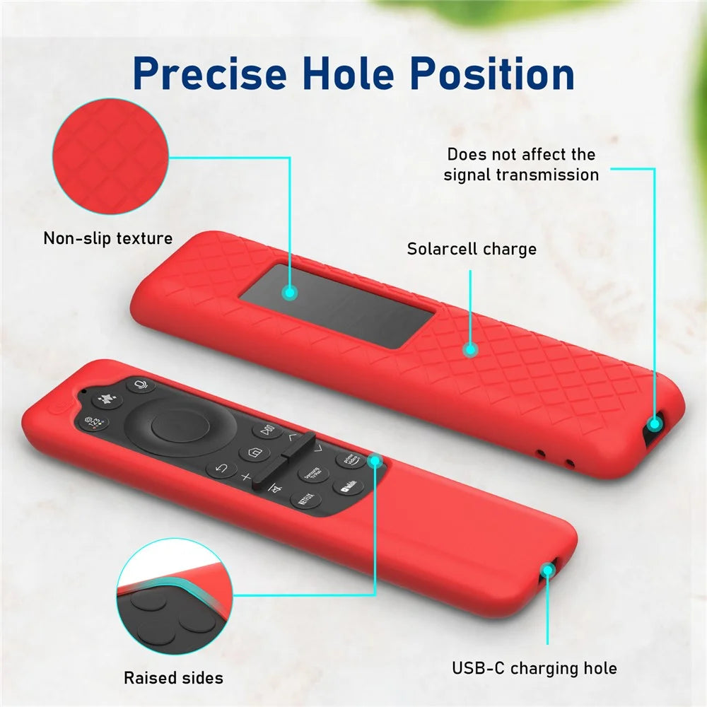 Silicone Case for Samsung BN59-01432A  /  BN59-01432J  /  BN59-01480L Remote Control Shockproof Anti-slip Protective Cover with Lanyard - White - 4