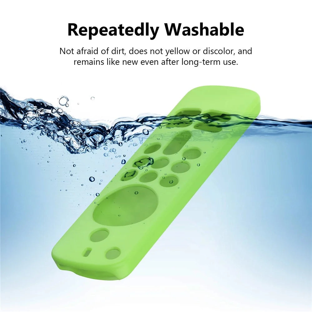 Silicone Case for Amazon Fire TV Stick HD  /  4K (Newest Model) Remote Control Diamond Texture Shockproof Protective Cover - White - 6