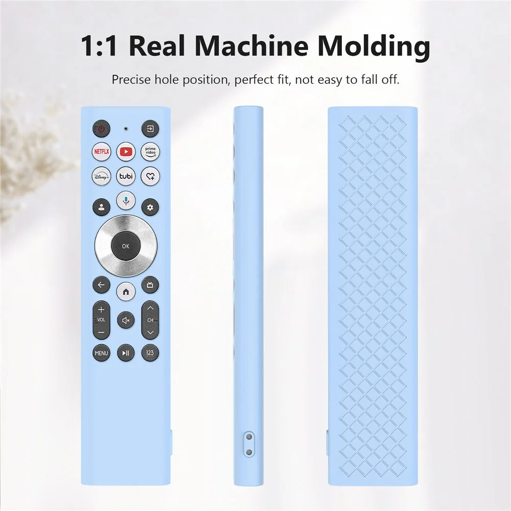 For Hisense ERF6A80  /  ERF6G80H  /  ERF6F80H Remote Control Silicone Case Anti-Drop Full Coverage Protective Cover with Lanyard - White - 5