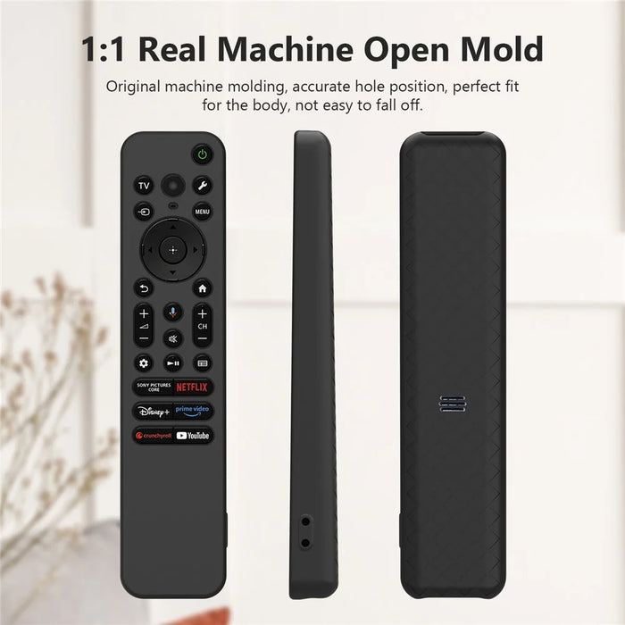 Silicone Case for Sony RMF-TX920U  /  RMF-TX910U Remote Control Diamond Texture Anti-Slip Shockproof Protective Cover with Wrist Strap - White - 3