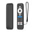Silicone Case for Walmart onn.Google TV Box 4K Pro (2025) Remote Control Diamond Texture Anti-Slip Protective Cover with Lanyard - Black - 1