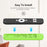 For Homatics Box R 4K Remote Control Silicone Case Diamond Texture Anti-Slip Shockproof Protective Cover with Lanyard - White - 4