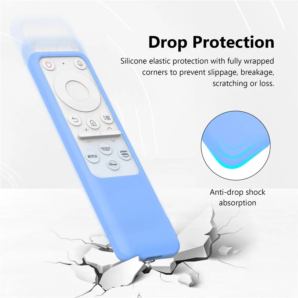 Silicone Case for Samsung BP59-00149A  /  BP59-00149B  /  TM2261S Monitor Series M7  /  M8 Smart Remote Control Shockproof Anti-Slip Protective Cover with Lanyard - Black - 4