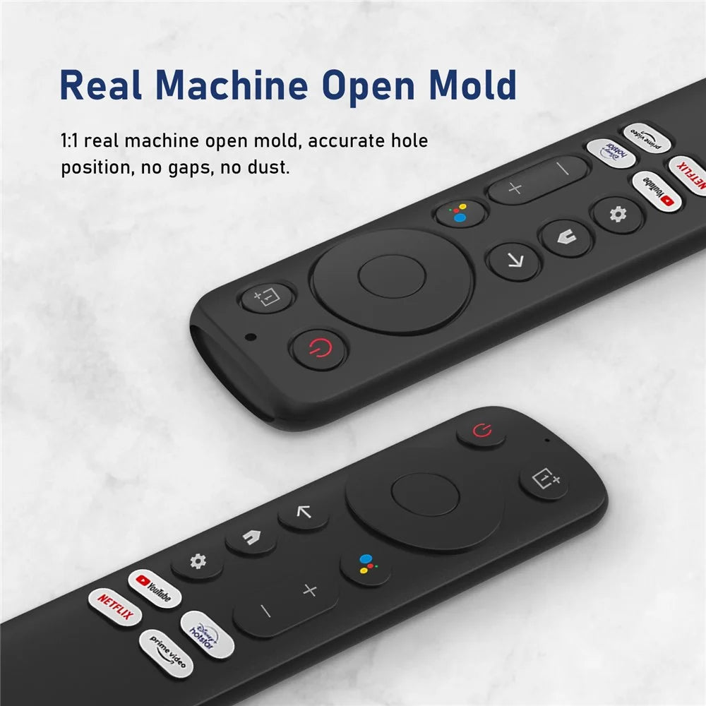 Silicone Remote Control Cover for OnePlus TV Q2 Pro Anti-Drop Shockproof Dust-proof Protective Case with Lanyard - Black - 6