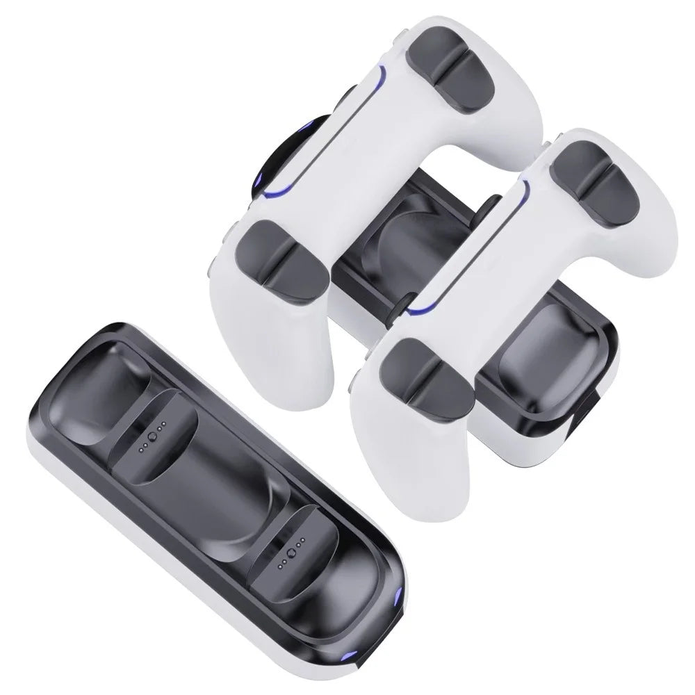 SP-0503 Dual Controller Charging Station for Sony PlayStation 5 / Slim / Pro / DualSense Edge Charging Dock with RGB Ambient Light - 2