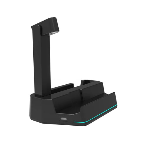 KJH Charging Dock for Asus ROG Xbox Ally X (2025)/Ally (2025) Magnetic Fast Charging Stand with LED Light Strip - Black - 1