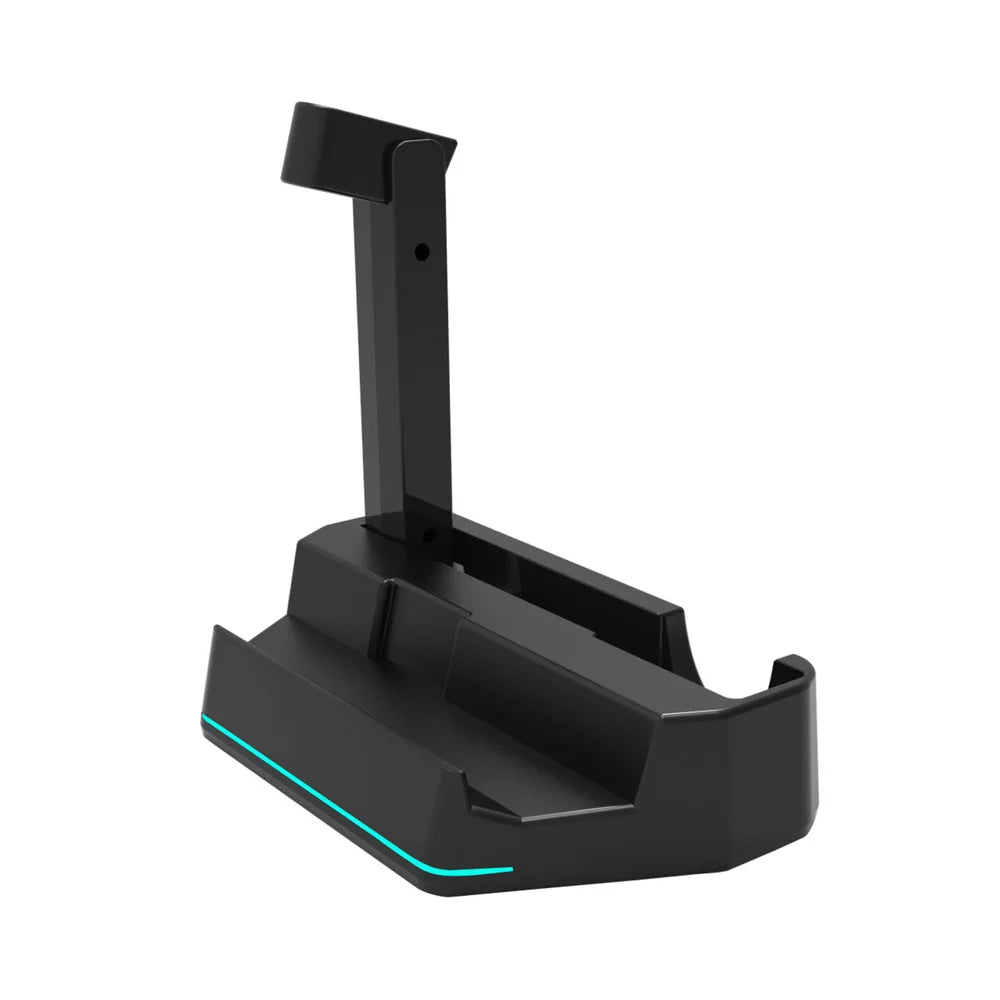 KJH Charging Dock for Asus ROG Xbox Ally X (2025)/Ally (2025) Magnetic Fast Charging Stand with LED Light Strip - Black - 3