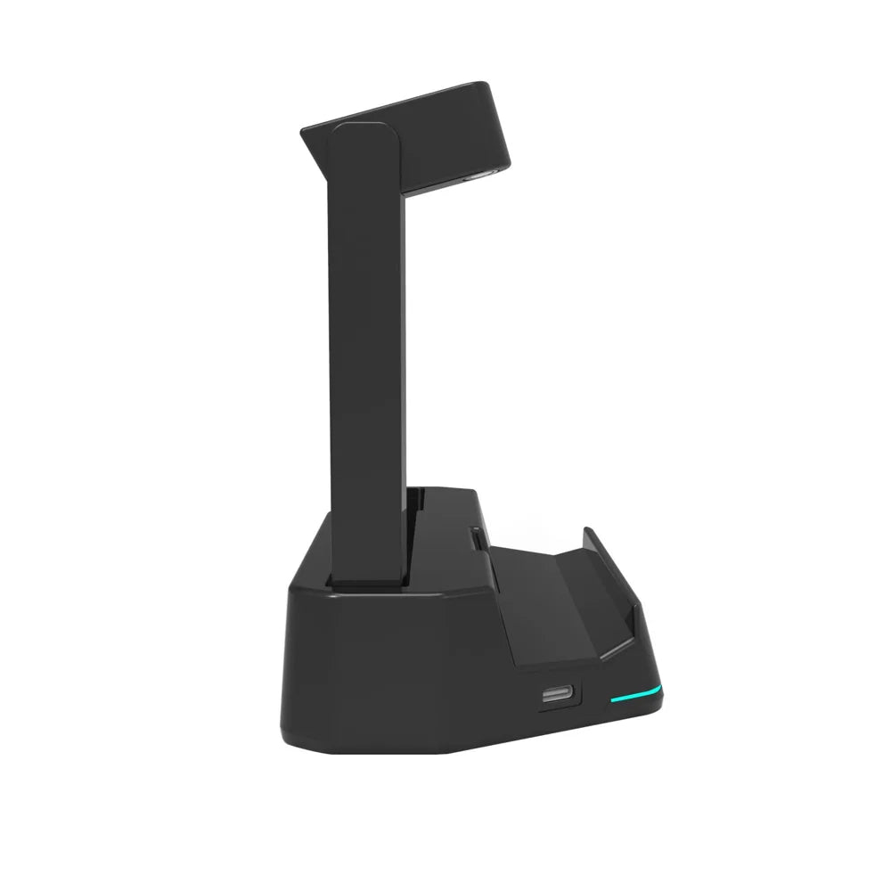 KJH Charging Dock for Asus ROG Xbox Ally X (2025)/Ally (2025) Magnetic Fast Charging Stand with LED Light Strip - Black - 7