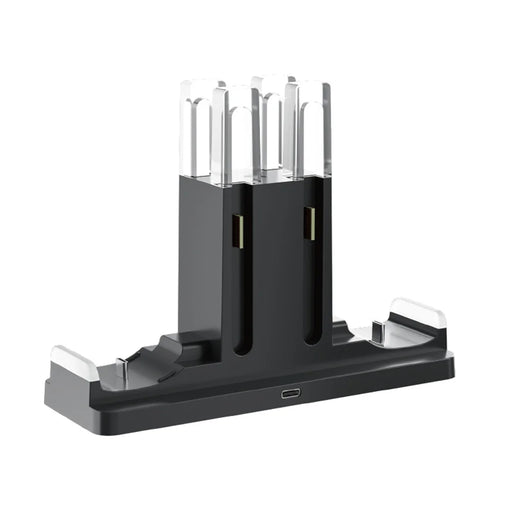 IPLAY HBS-2862 For Nintendo Switch 2/Switch 2 Pro/Switch Pro 6 in 1 Charging Dock Joy-Con Controller Charging Base - Black - 1