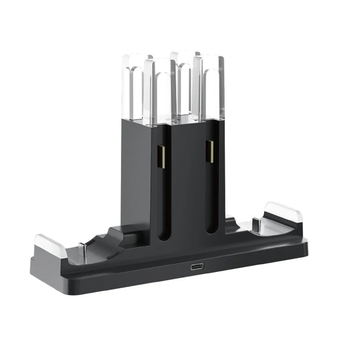 IPLAY HBS-2862 For Nintendo Switch 2/Switch 2 Pro/Switch Pro 6 in 1 Charging Dock Joy-Con Controller Charging Base - Black - 1