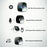4MP Window Security Camera WiFi Dual-Band Night Vision Human Detection Two-Way Audio Safety Camera (No Memory Card) - White Black - 6