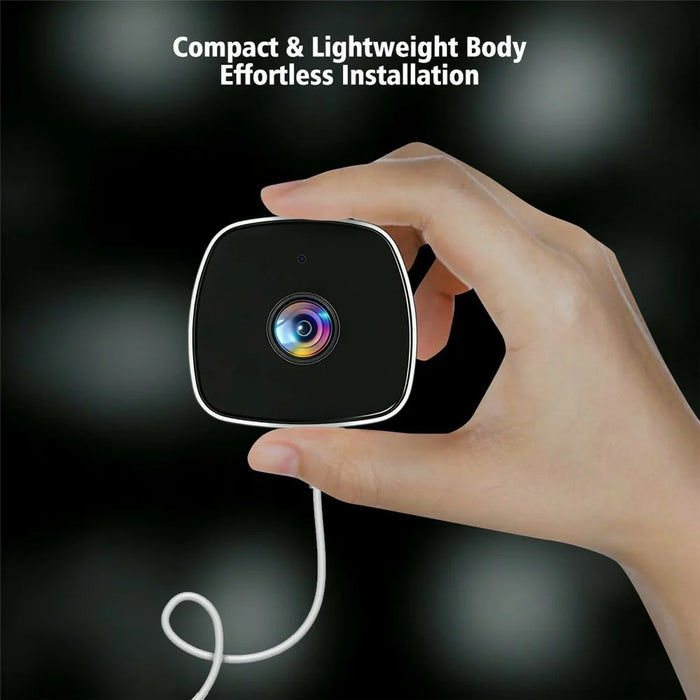 4MP Window Security Camera WiFi Dual-Band Night Vision Human Detection Two-Way Audio Safety Camera (No Memory Card) - White Black - 7