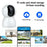 M12 Two-way Audio WiFi Security Camera Motion Detection Night Vision 360 Degree PTZ IP Camera - EU Plug - 5