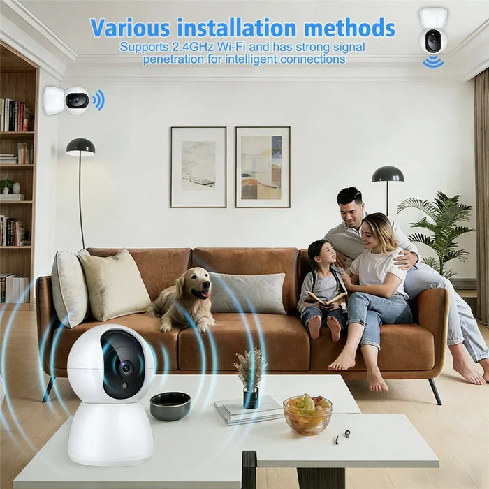 M12 Two-way Audio WiFi Security Camera Motion Detection Night Vision 360 Degree PTZ IP Camera - EU Plug - 7