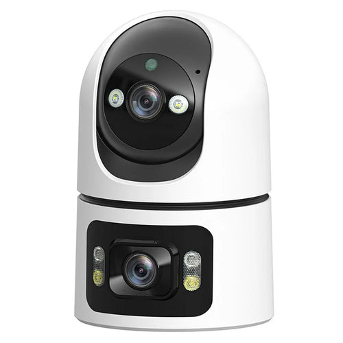 M15 Dual Lens WiFi Security Camera 6MP Pan Tilt Two Way Audio Night Vision IP Camera (without TF Card) - EU Plug - 1