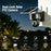 QL18 Solar Security Camera IP66 Waterproof Dual Lens AI Tracking Night Vision PTZ Camera for Outdoor - Black+Grey - 2