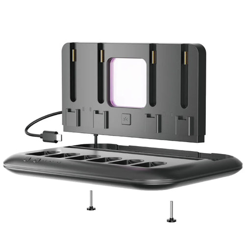 IPLAY HBS-2879 Cooling Stand for Nintendo Switch 2 / OLED / Switch RGB Lighting Charging Dock with Game Card Storage - Black - 1