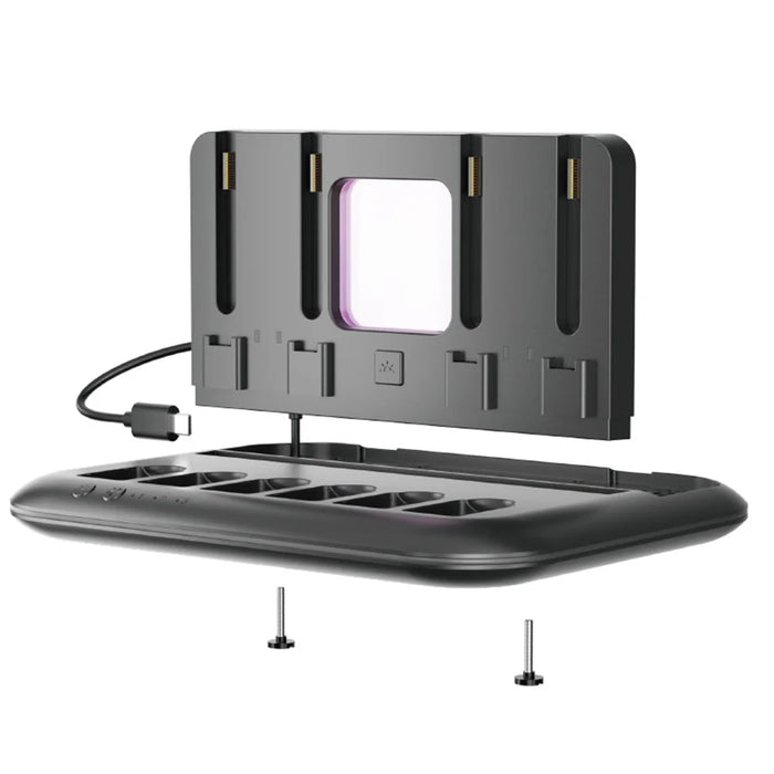 IPLAY HBS-2879 Cooling Stand for Nintendo Switch 2 / OLED / Switch RGB Lighting Charging Dock with Game Card Storage - Black - 1