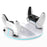 8057 Dual Controller Charging Station for Sony PlayStation 5 / 5 Slim / 5 Pro Console Stand Headphone Holder - White - 2