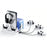 IPLAY HBP-534 Cooling Stand for Sony PlayStation 5/5 Pro/5 Slim Digital/Disc Version Dual Controller Charging Station with Fan Headset Holder - White - 5