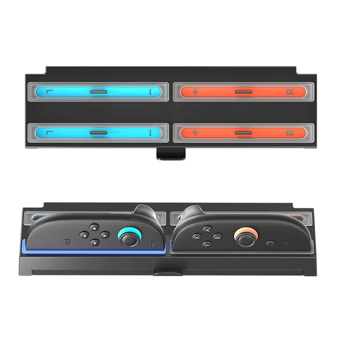 IPLAY HBS-2855 Wall Mount Charging Dock for Nintendo Switch 2 Joy-Con Controller with Game Card Storage Slot - Black - 5