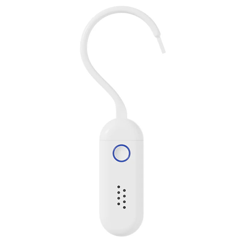 130dB Door Window Alarm with Sound and Light Flashing Hanging Door Handle Alarm for Hotel Home Security - White - 1