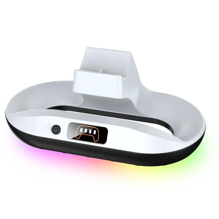 YZC-522 For Sony PlayStation 5 Controller Contact Charging Dock with RGB Light LED Display - 1