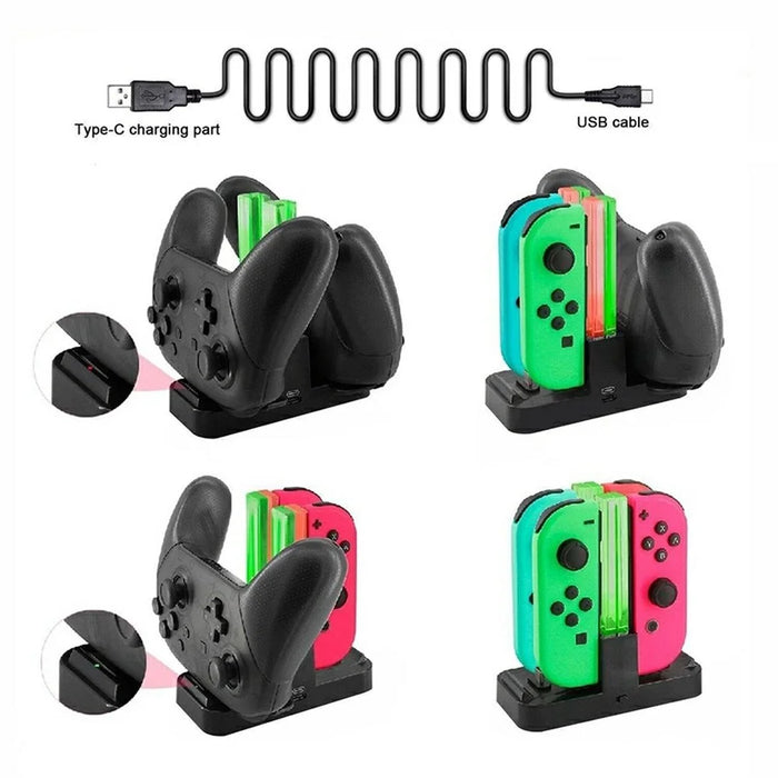 DOBE TNS-1756 Charging Dock Charger Station for Nintendo Switch Joy-con Pro Game Accessories - 5