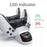 DOBE TP5-0506 Detachable Charging Dock Game Controller Dual Charging Stand with Adapter LED Indicator for PS5 - Black/White - 2