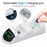DOBE TP5-0506 Detachable Charging Dock Game Controller Dual Charging Stand with Adapter LED Indicator for PS5 - Black/White - 3