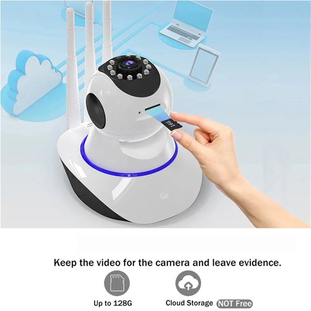 K2-100TS Tuya WiFi 720P 100W Surveillance Camera Network Wireless Security Monitor Camera (No Memory Card) - EU Plug - 3