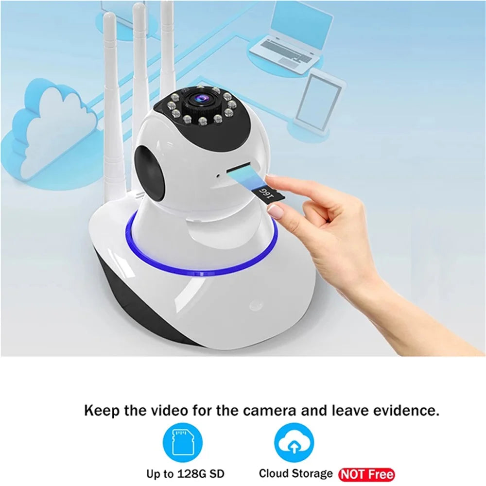 K2-200TS Tuya 200W 1080P Smart Monitor Camera WiFi Two-way Talk Wireless Security Camera (No Memory Card) - EU Plug - 3