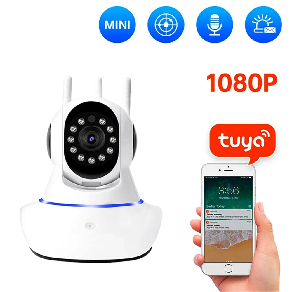 K2-200TS Tuya 200W 1080P Smart Monitor Camera WiFi Two-way Talk Wireless Security Camera (No Memory Card) - EU Plug - 4