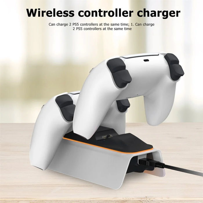 DOBE TP5-0521B Upgraded Charger Station with LED Indicator High Speed Fast Charging Dock for Sony PS5 DualSense Controller - 3