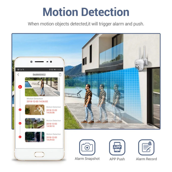 ESCAM WNK718 3MP Smart Home Security Camera NVR Set 8Pcs Wifi IP Cameras Outdoor Video CCTV Cameras Surveillance System - US Plug - 7