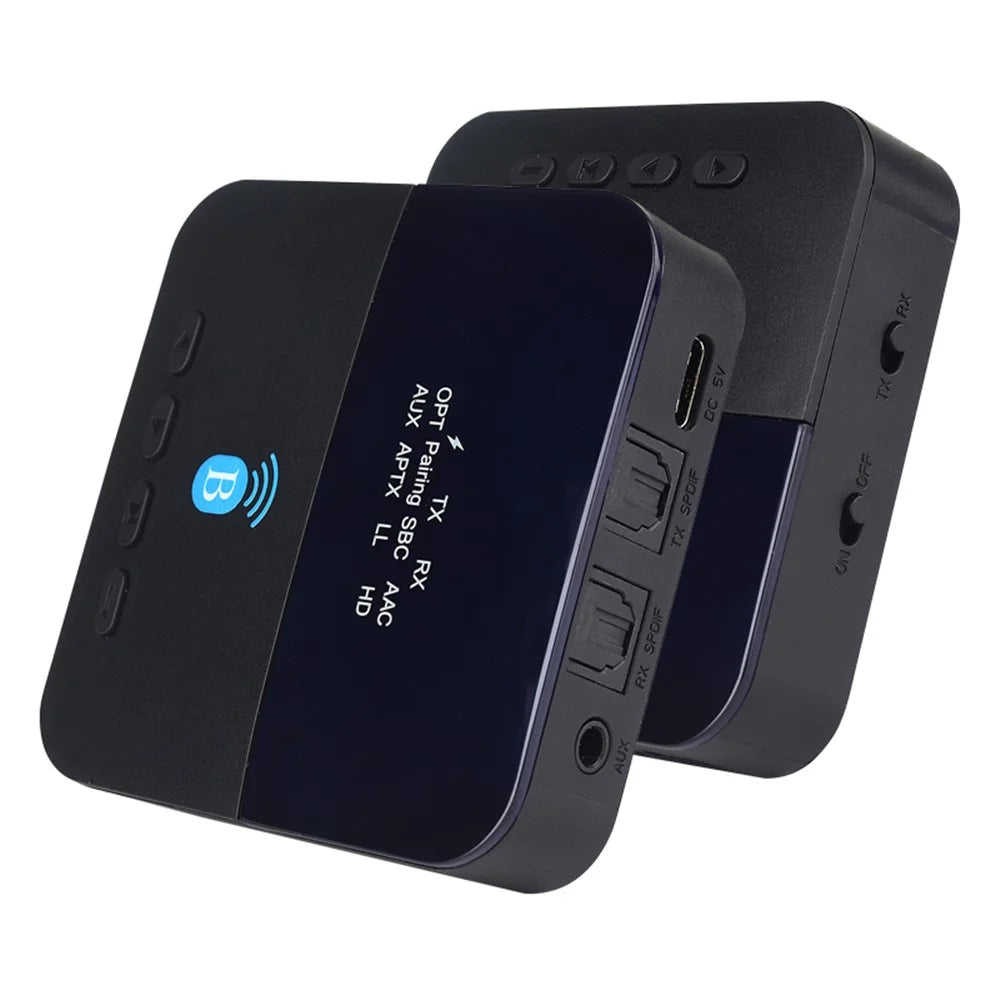 BTC880 2-in-1 Bluetooth-compatible 5.0 Audio Receiver Transmitter Optical Fiber AUX Wireless Adapter - 1