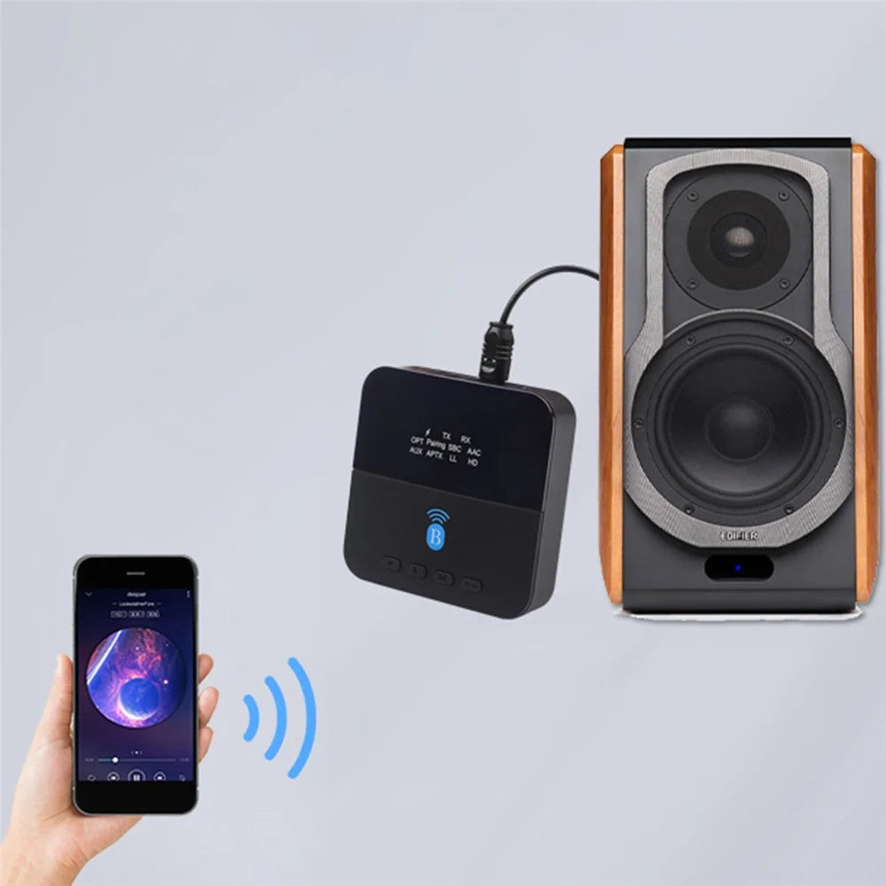 BTC880 2-in-1 Bluetooth-compatible 5.0 Audio Receiver Transmitter Optical Fiber AUX Wireless Adapter - 6