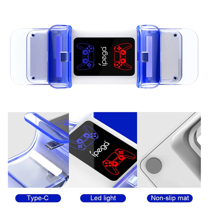 IPEGA PG-5003 Wireless Game Handle Charging Station Dual Controller Charger Base with LED Light for PS5 - 7