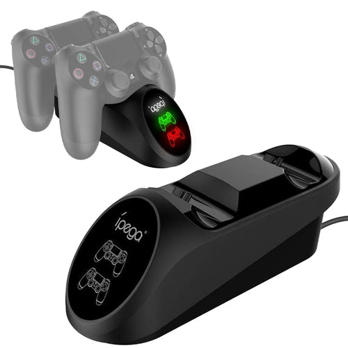 IPEGA PG-9180 Dual Charging Station Game Controller Charging Dock with LED Indicator for PS4 Controller - 1