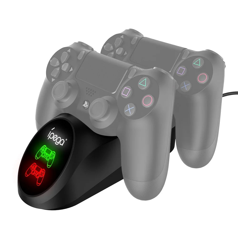 IPEGA PG-9180 Dual Charging Station Game Controller Charging Dock with LED Indicator for PS4 Controller - 2