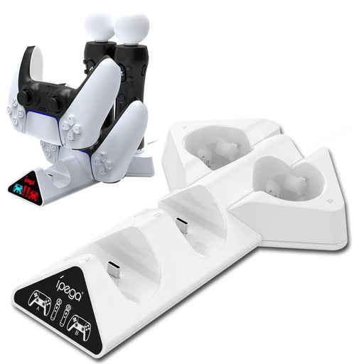 IPEGA PG-5011 4 in 1 Game Controller Charging Dock Multi-function Gamepad Charging Stand for PS5/PS Move Controller - 1