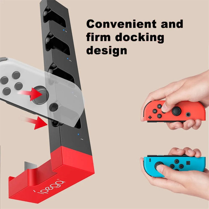 IPEGA PG-9186 USB 2.0 Joy-Cons Charger with 4 Joy-Con Charging Slots and Indicator Lights - 6