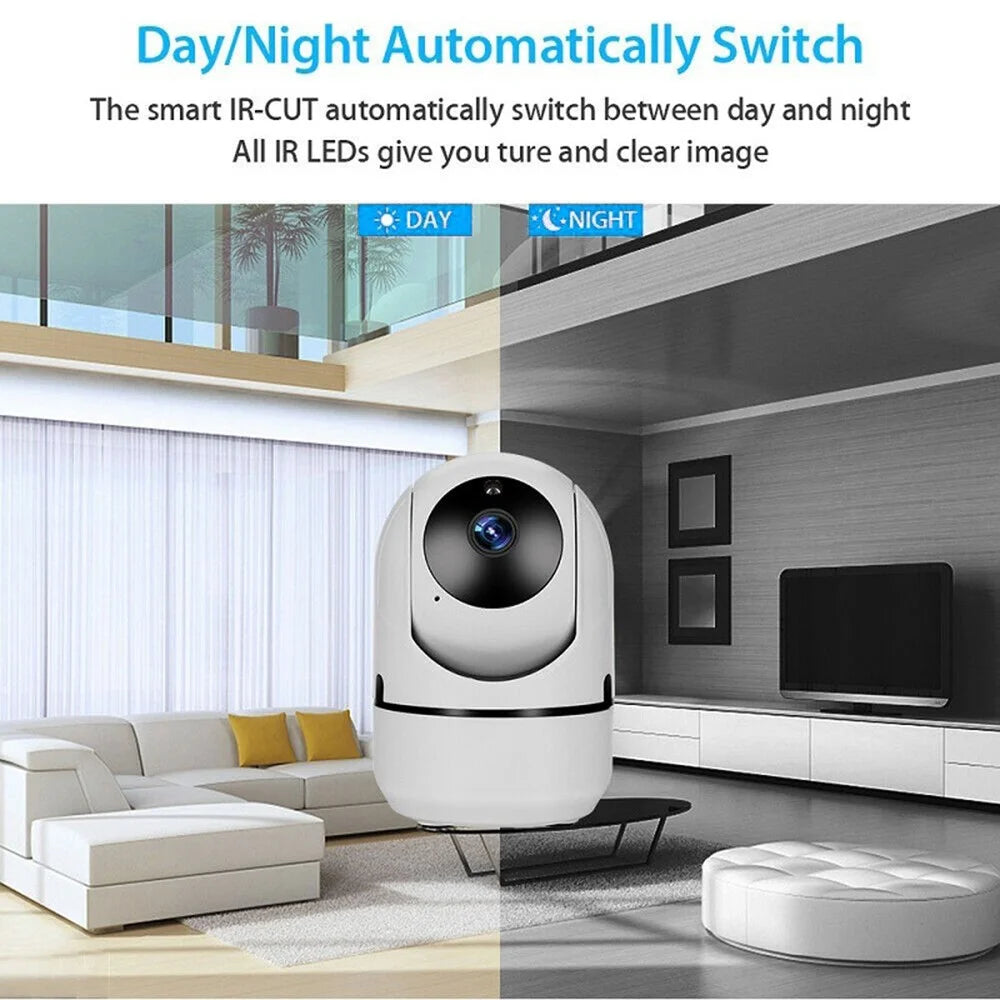 D303 Home Security Camera System 3MP HD Indoor WiFi Pan Tilt Pet Baby Monitor Night Vision 2 Way Audio Supports 128G Card Storage Camera - US Plug - 6