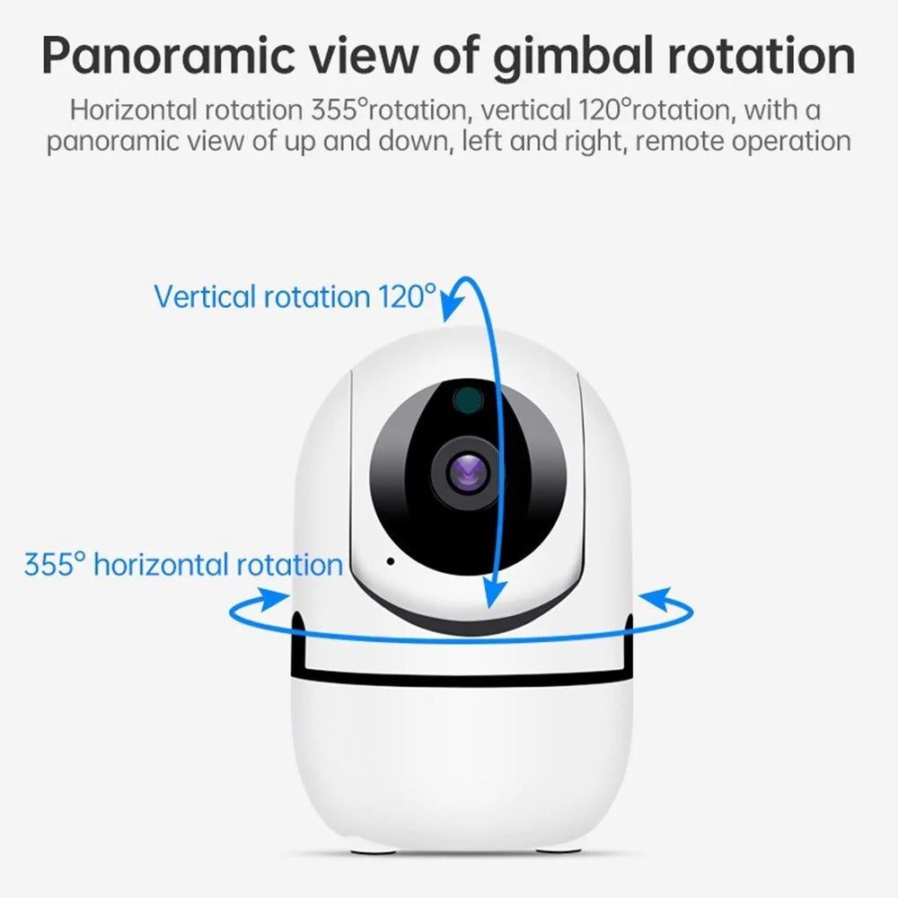 D303 Home Security Camera System 3MP HD Indoor WiFi Pan Tilt Pet Baby Monitor Night Vision 2 Way Audio Supports 128G Card Storage Camera - US Plug - 7