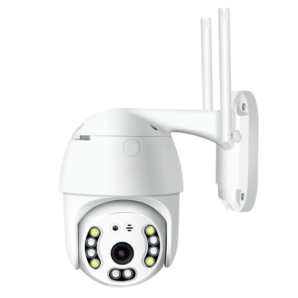 SD01 Outdoor Security Camera 3MP HD Two-way Talking Video WiFi Night Vision RJ45 Camera Indoor for Home Security - US Plug - 1