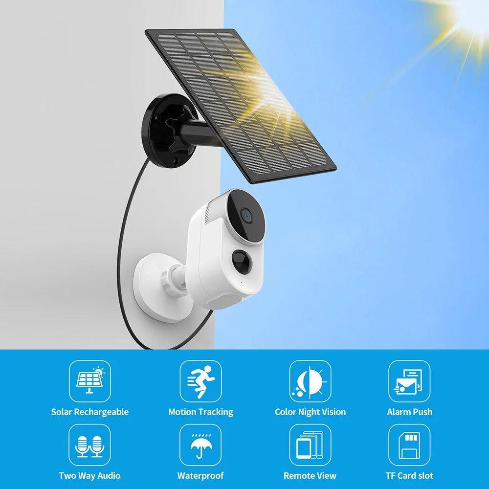 LP007 Security Camera Wireless Outdoor 1080P Night Vision Motion Detection 2-Way Talk Battery Powered WiFi Home Safety Camera - 2
